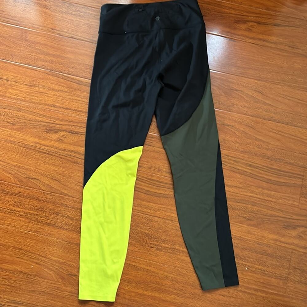 Athleta ASYM Colorblock Yoga Pants Size S